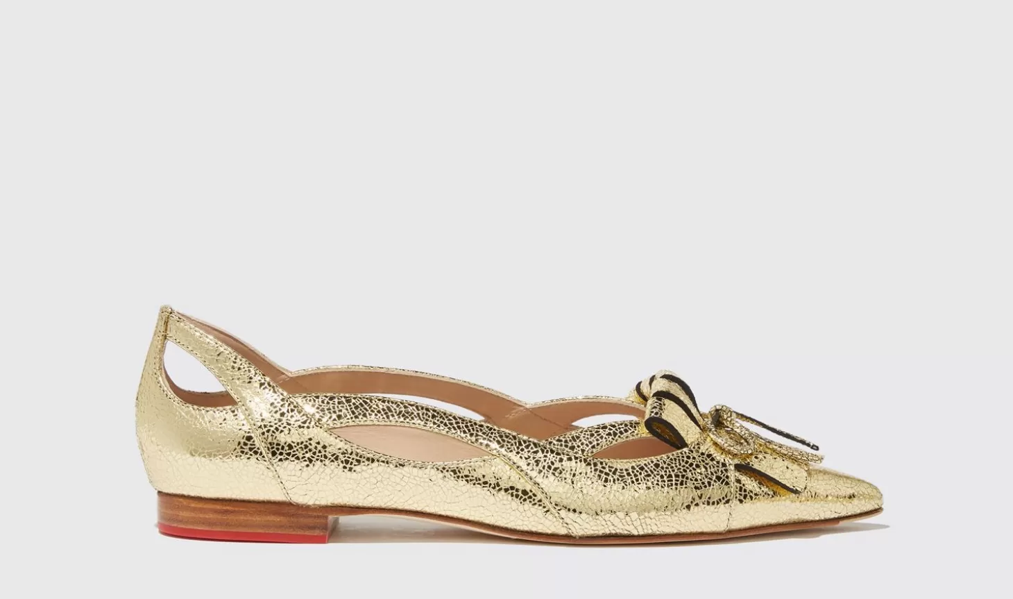 Scarosso Ballerinas-24K Gold - Calf Leather