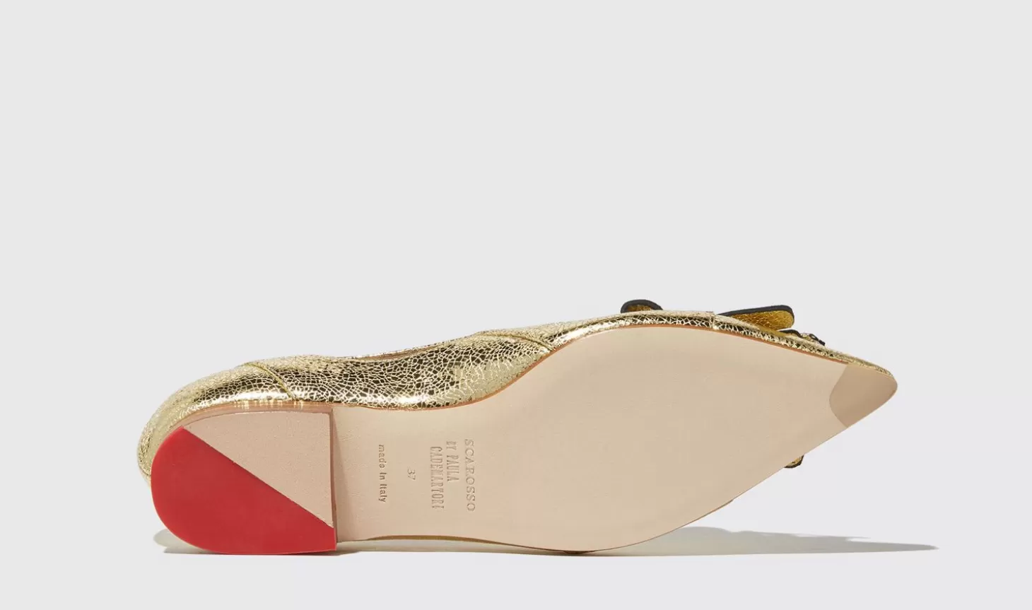 Scarosso Ballerinas-24K Gold - Calf Leather