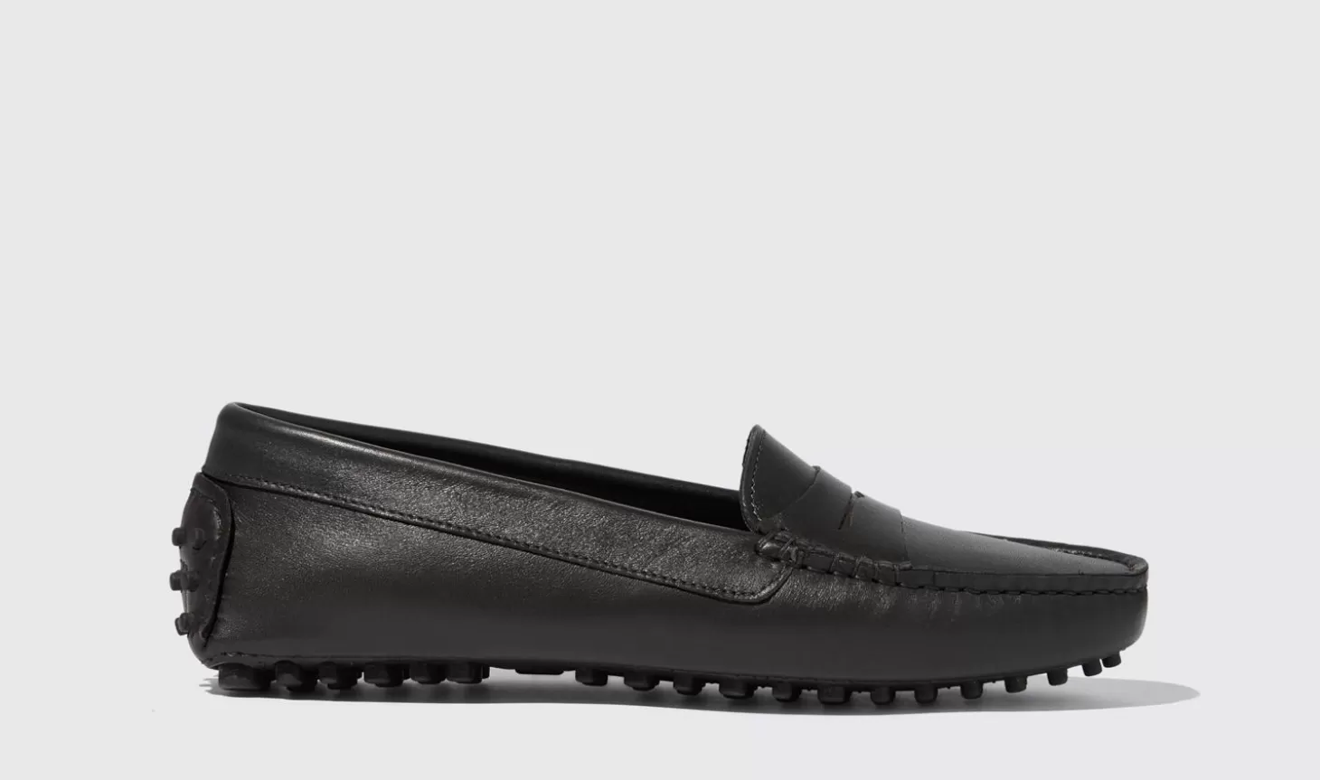 Scarosso Driving Shoes-Ashley Black Black - Calf