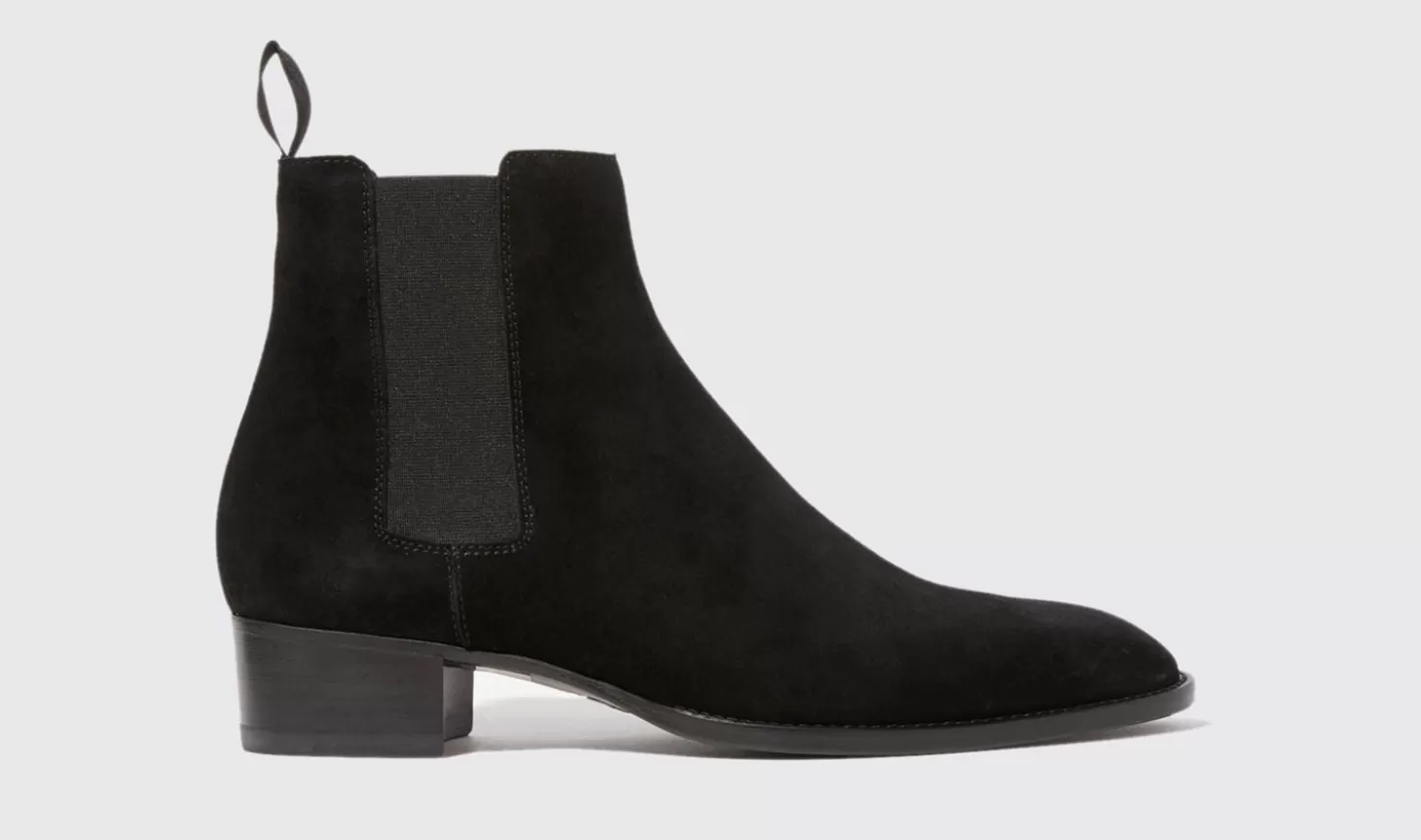 Scarosso Chelsea Boots-Axel Black Suede Black - Suede