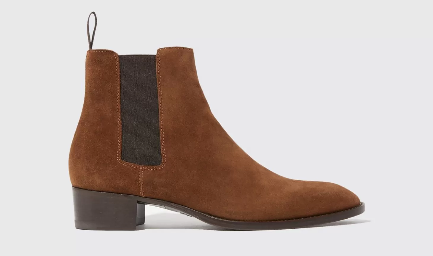 Scarosso Chelsea Boots-Axel Tan Suede Tan - Suede