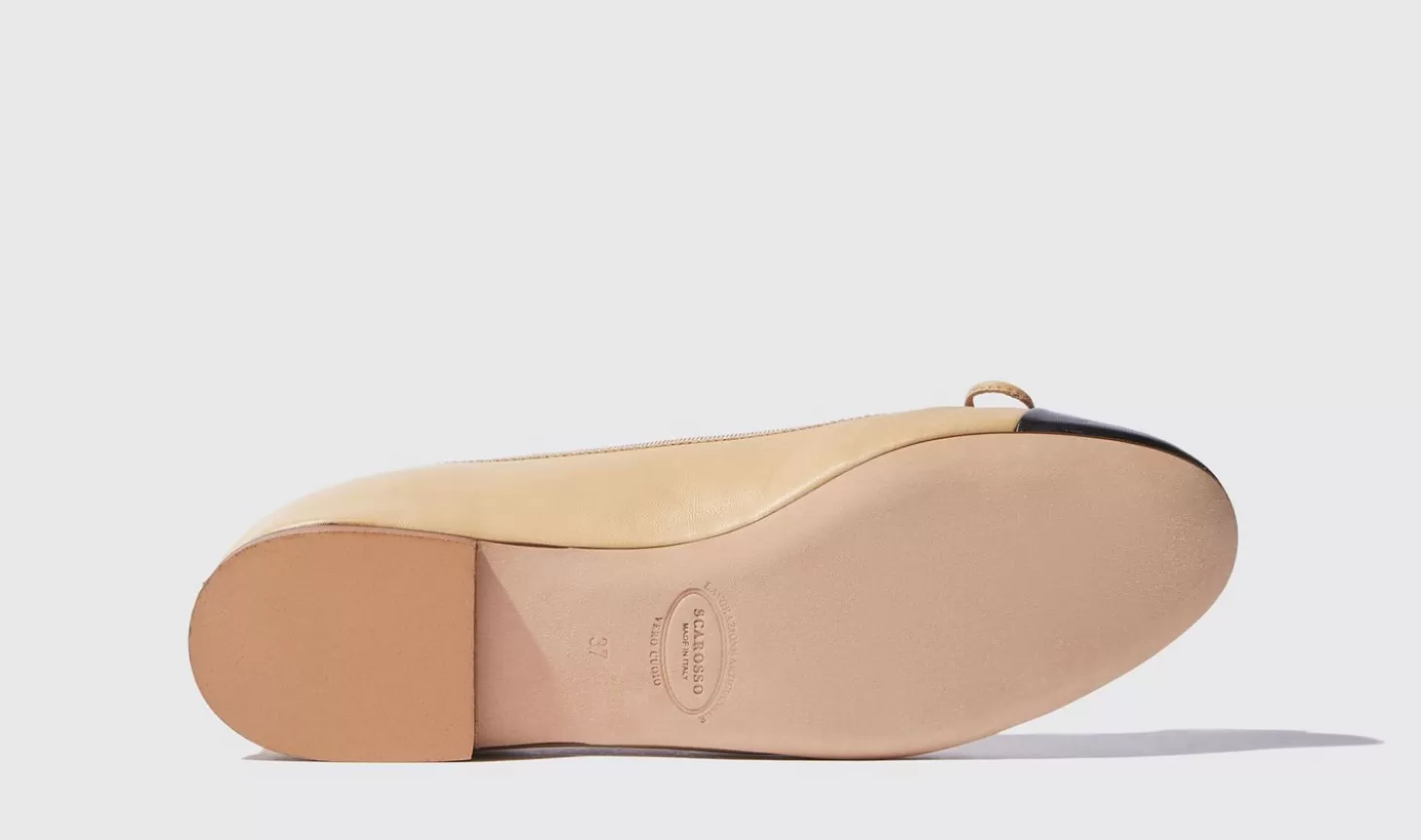 Scarosso Ballerinas-Carla Nude Edit Nude - Calf