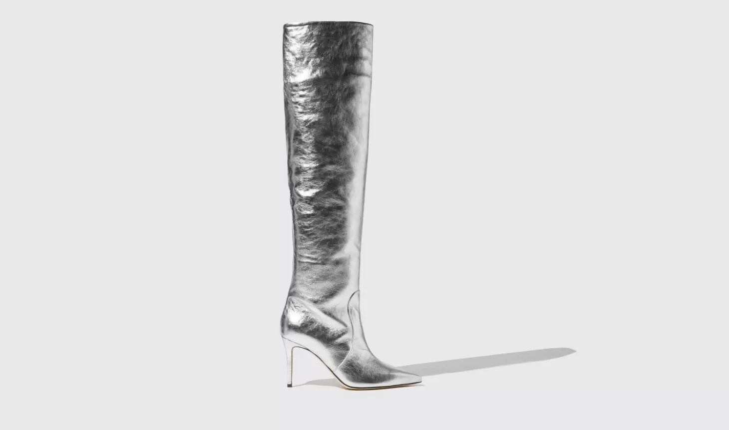 Scarosso Boots-Carra Silver Silver - Calf