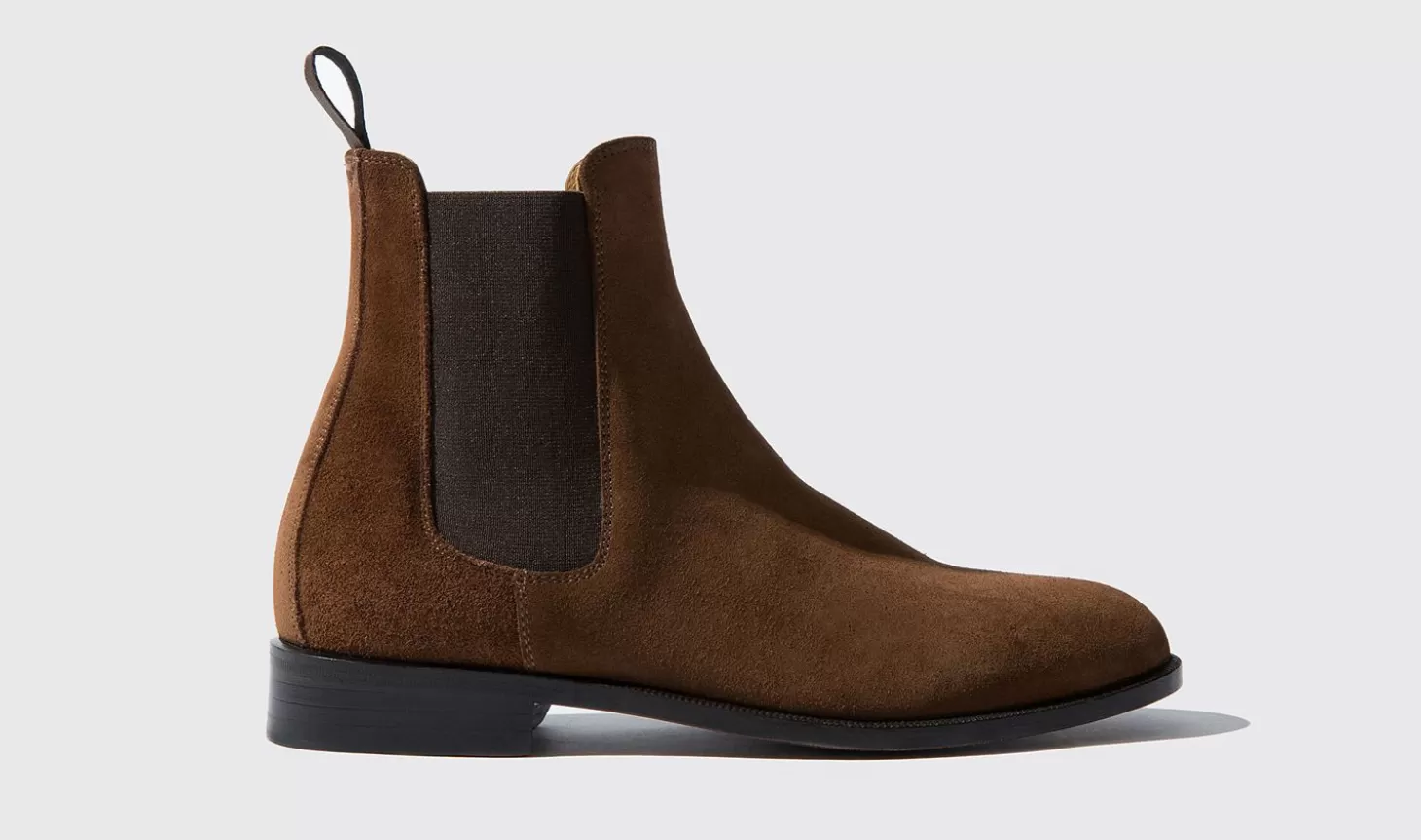 Scarosso Chelsea Boots-Caterina Marrone Brown Suede