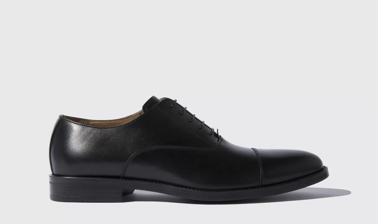 Scarosso Oxfords-Cesare Nero Black Calf