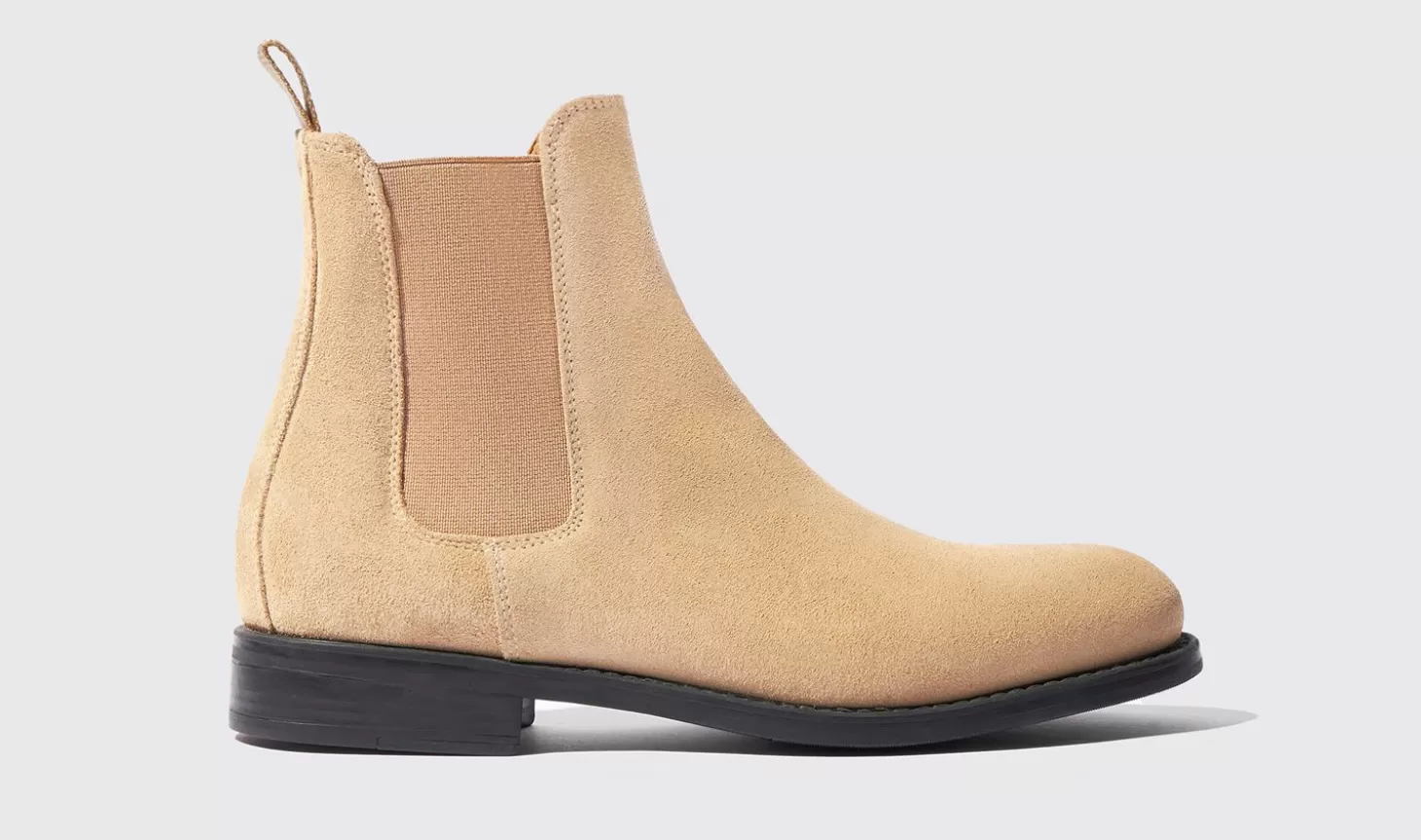 Scarosso Chelsea Boots-Claudia Beige Suede Beige - Suede