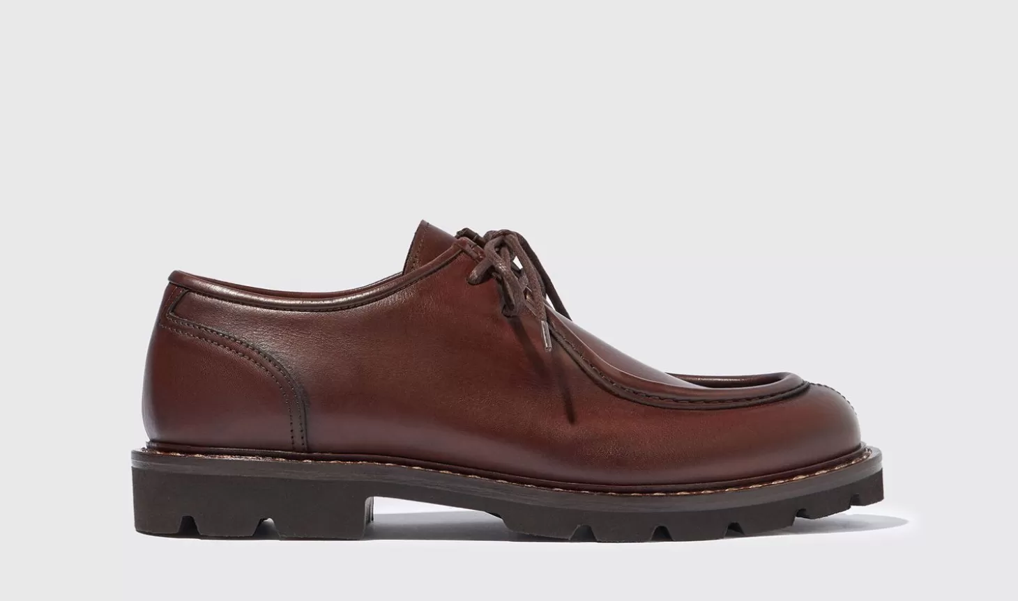 Scarosso Derbies-Damiano Burgundy Burgundy - Calf