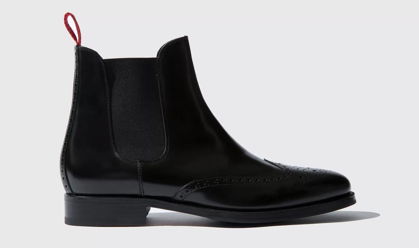 Scarosso Chelsea Boots-Dario Nero Black Calf