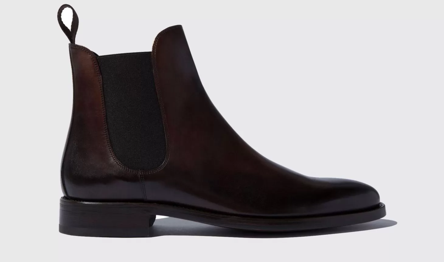 Scarosso Chelsea Boots-Enzo Ebano Dark Brown Calf