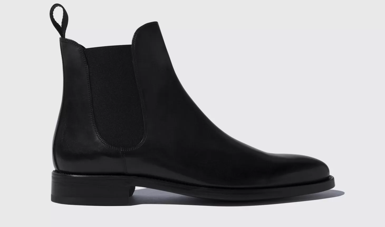 Scarosso Chelsea Boots-Enzo Nero Black Calf