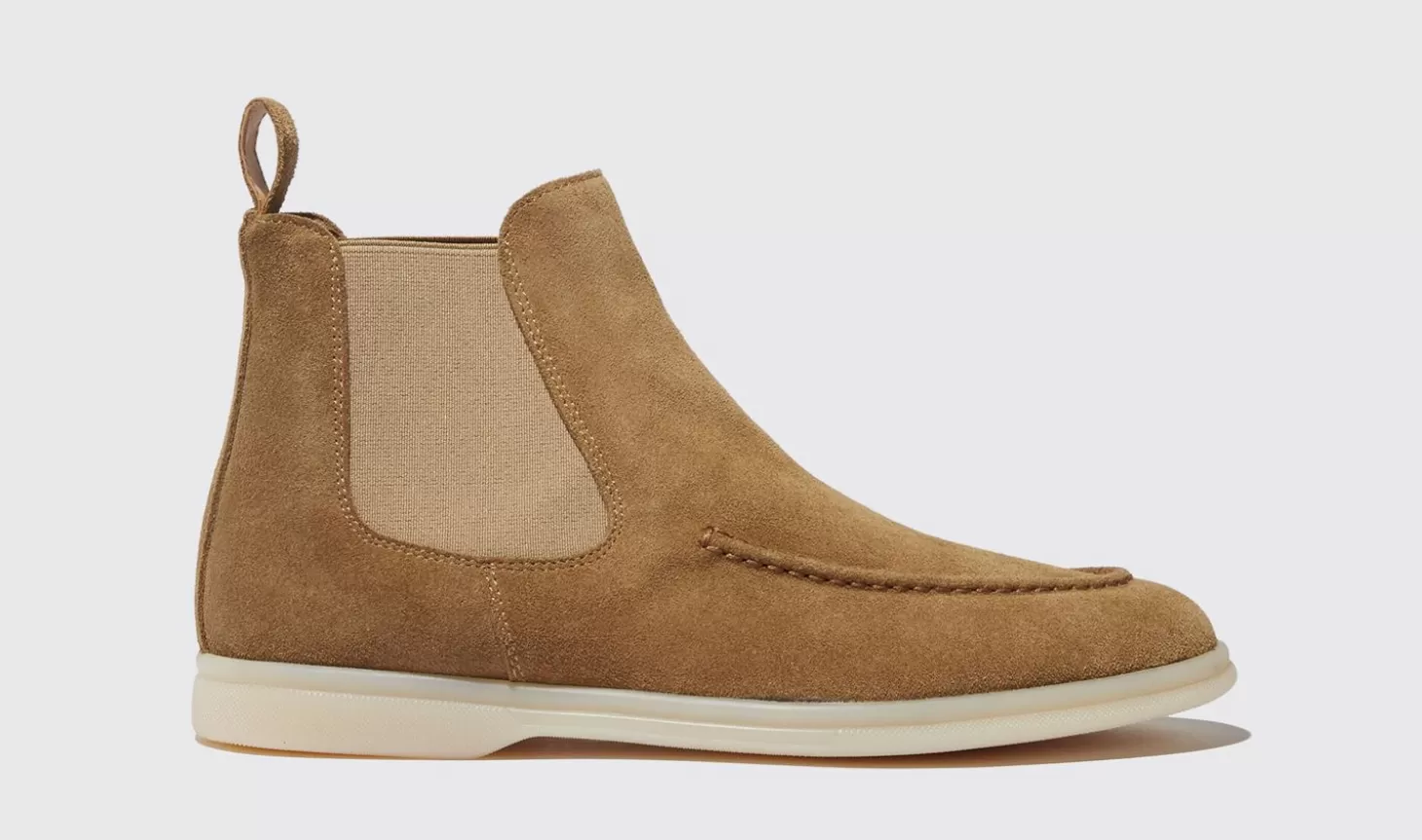 Scarosso Chelsea Boots-Eugenia Beige Scamosciata Beige - Suede Leather