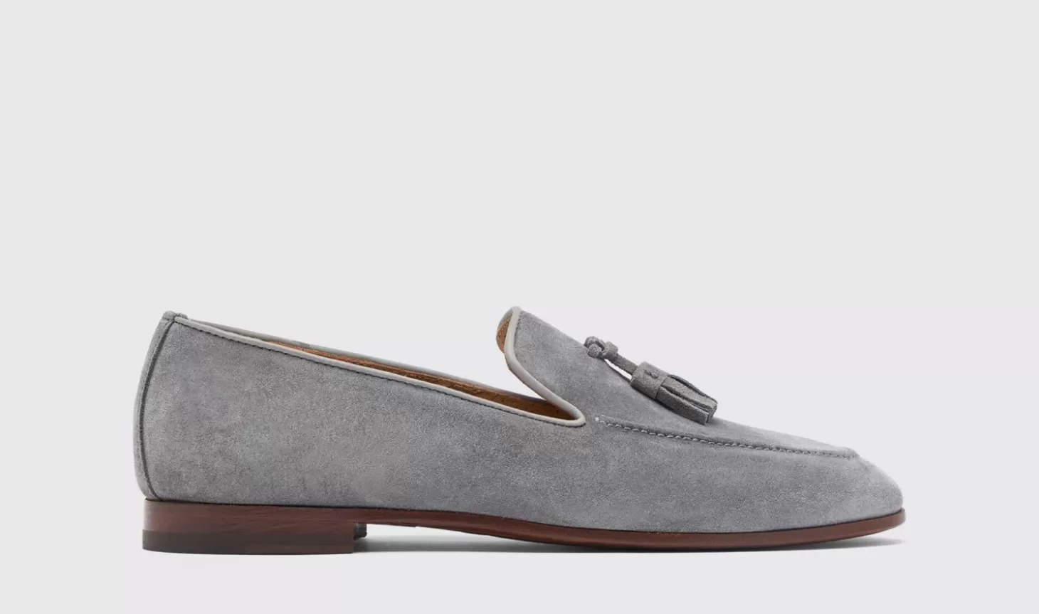 Scarosso Loafers-Flavio Grey Suede Grey - Suede