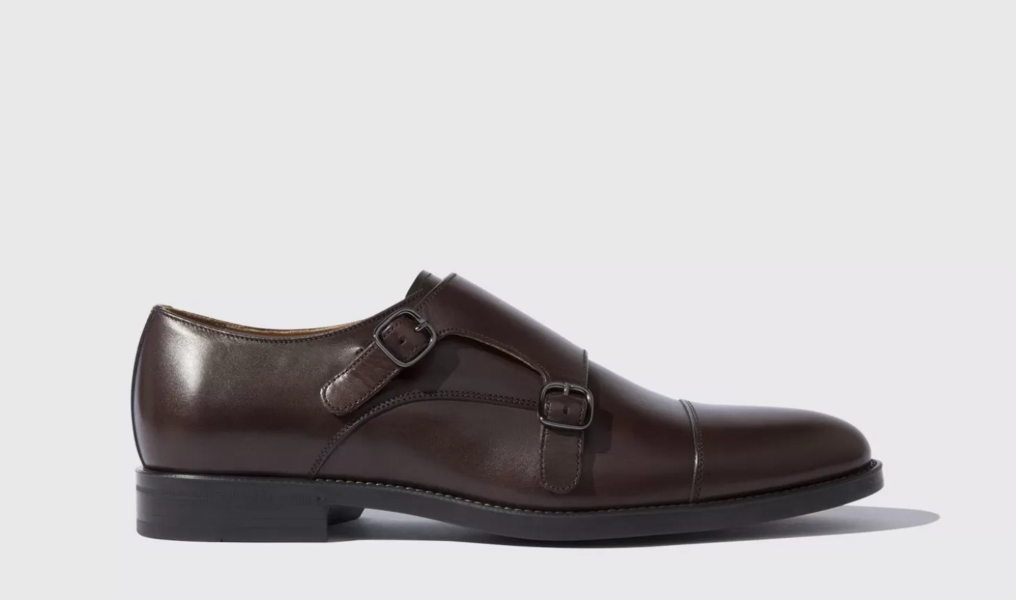 Scarosso Monks-Francesco Moro Dark Brown Calf