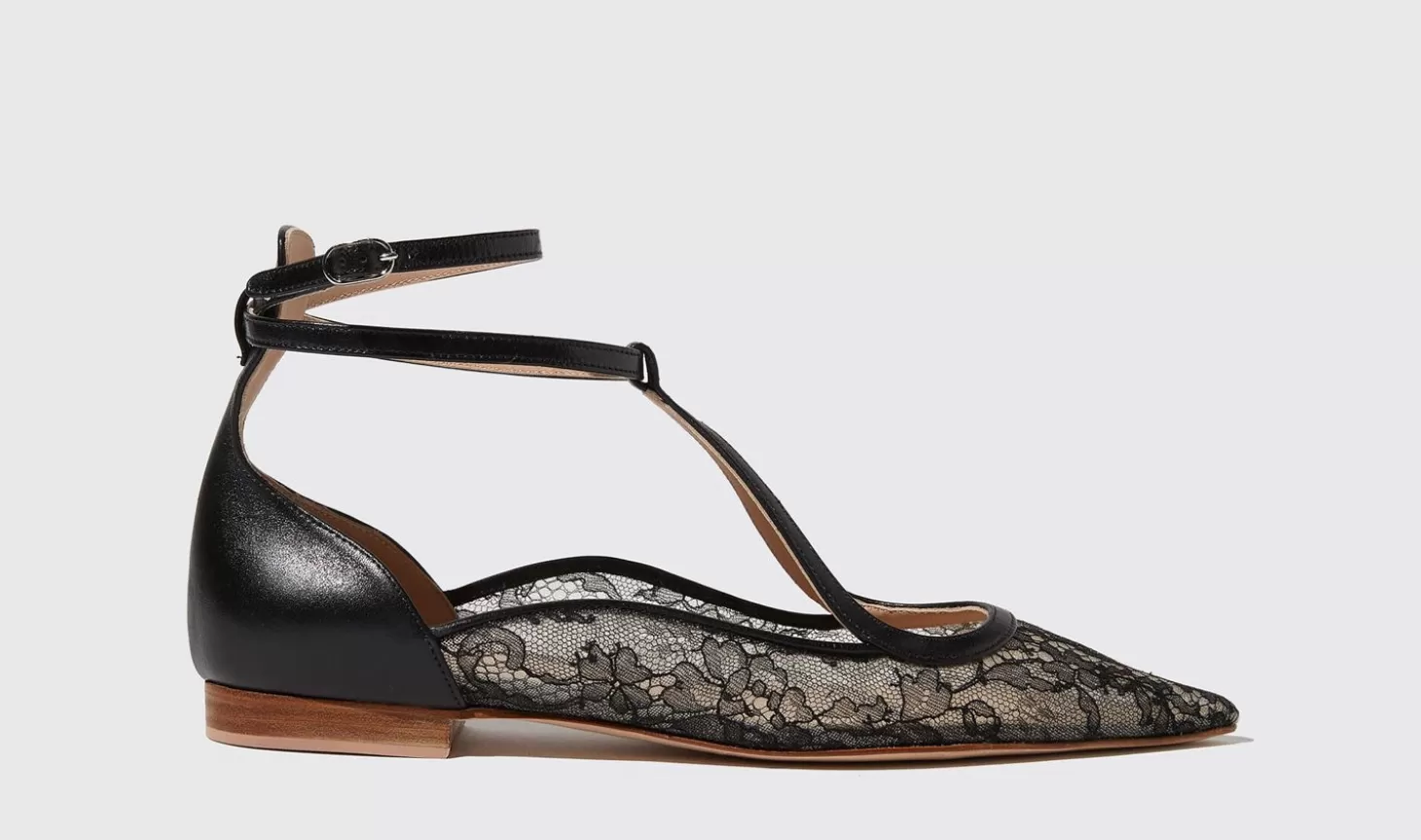 Scarosso Ballerinas-Gae Nera Pizzo Black - Lace