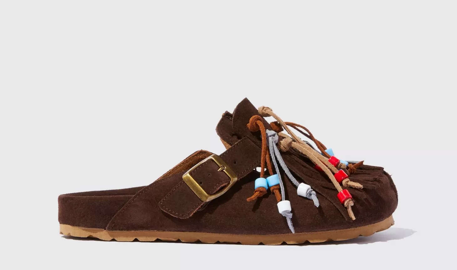 Scarosso Sandals-Geo Brown Brown - Suede