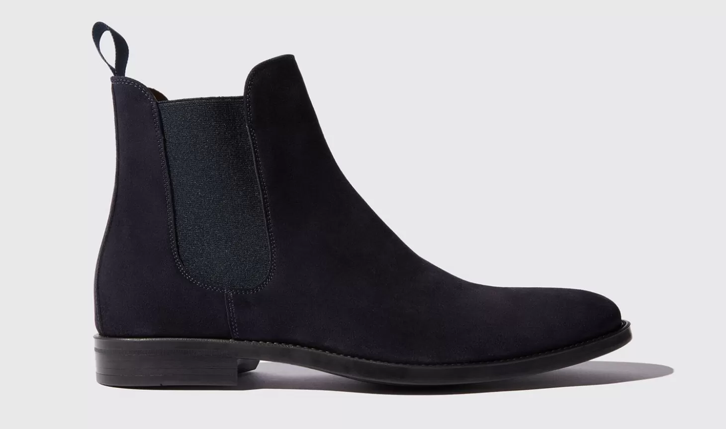 Scarosso Chelsea Boots-Giacomo Blue Blue Suede