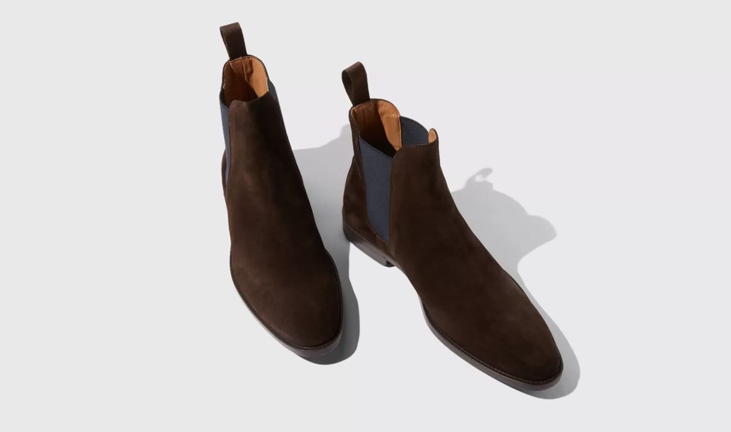 Scarosso Chelsea Boots-Giacomo Brown Brown Suede - Jetsetter Edition