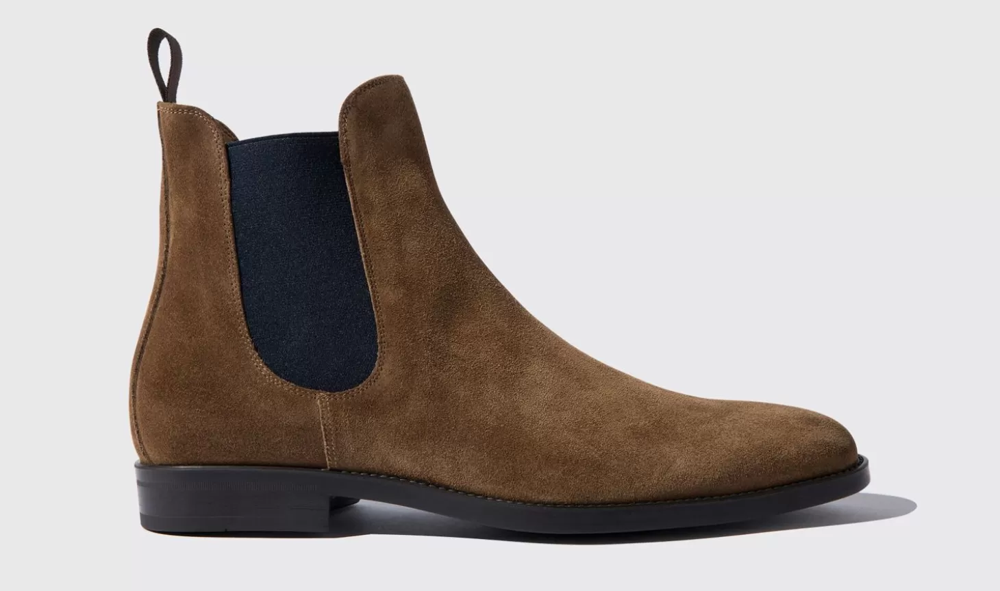 Scarosso Chelsea Boots-Giacomo Tabacco Scamosciato Tobacco Suede