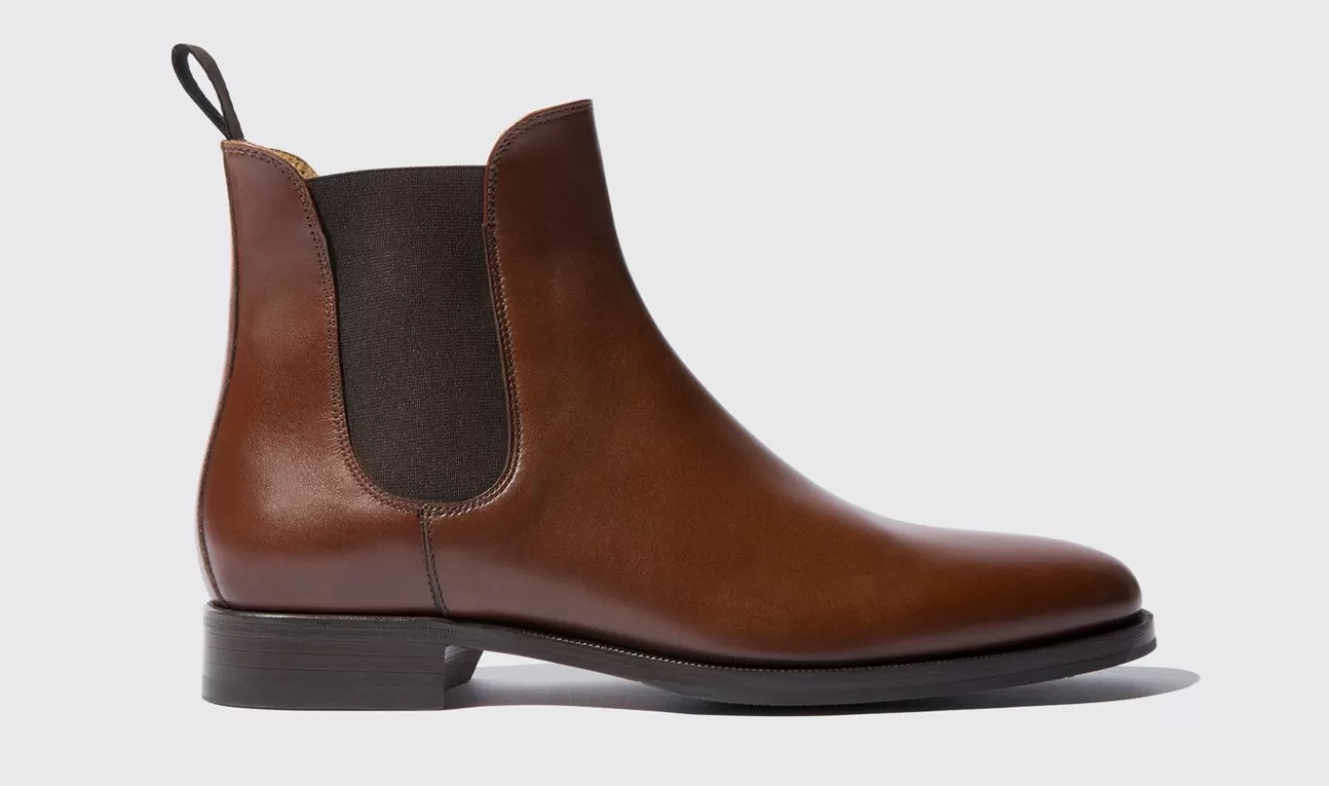 Scarosso Chelsea Boots-Giancarlo Castagno Chestnut Calf