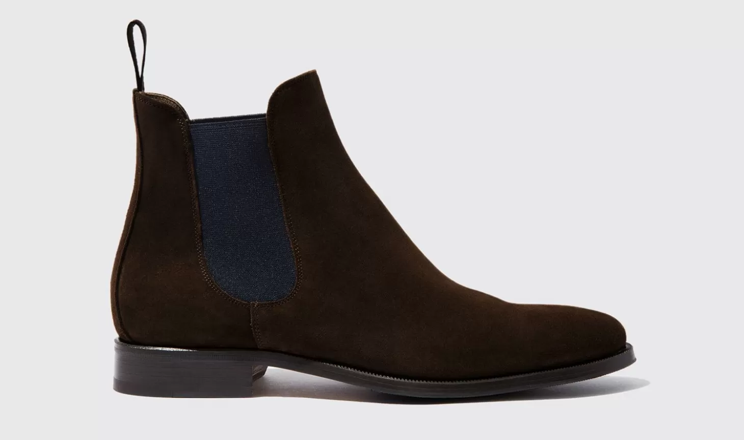 Scarosso Chelsea Boots-Giancarlo Moro Scamosciato Brown Suede