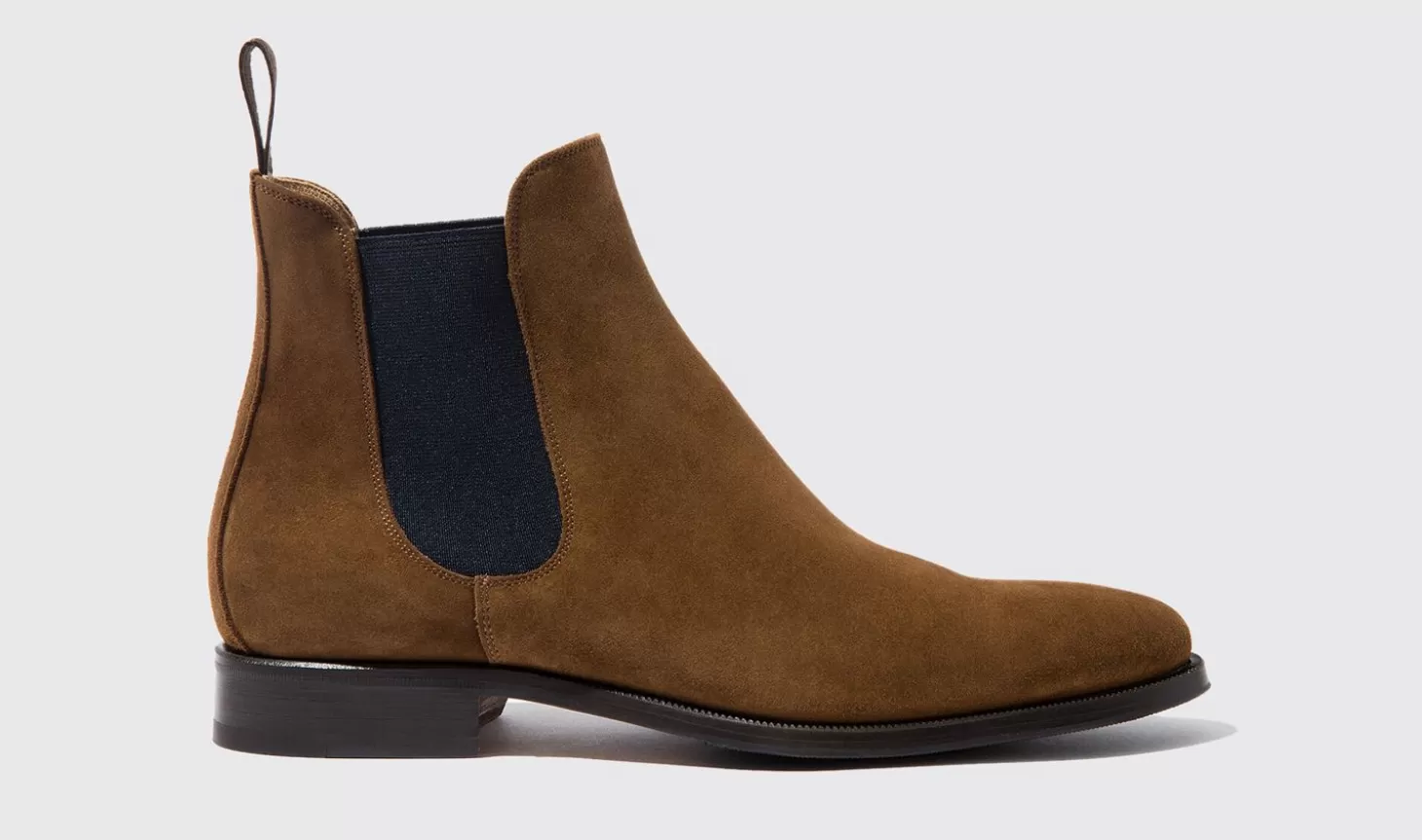 Scarosso Chelsea Boots-Giancarlo Tabacco Tobacco Suede