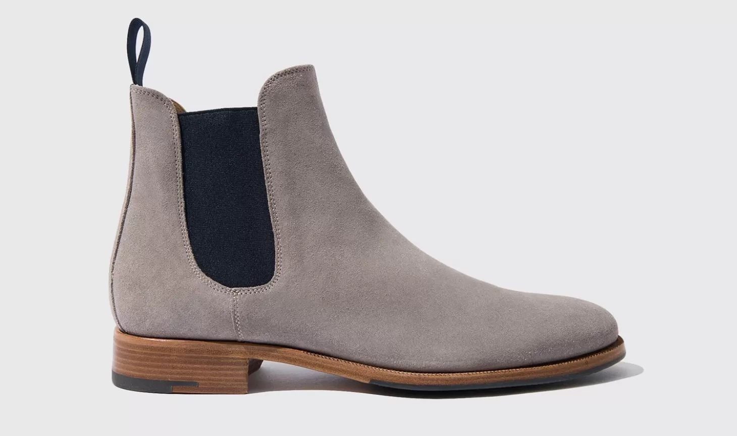 Scarosso Chelsea Boots-Giancarlo Taupe Taupe Suede