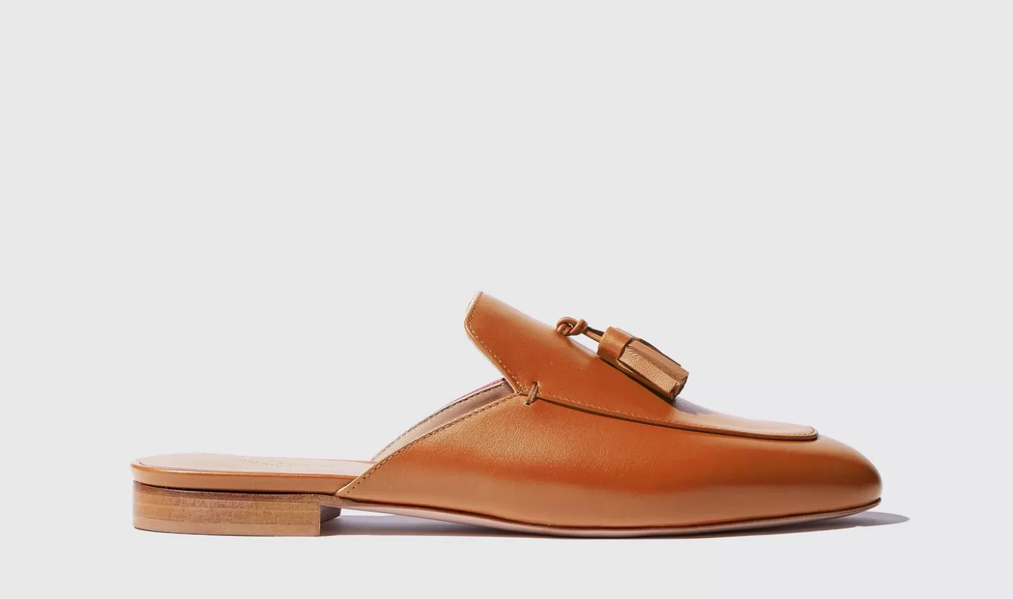 Scarosso Mules-Giorgina Cognac Cognac - Calf