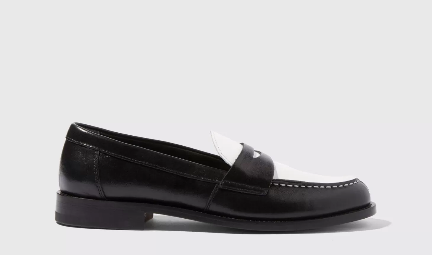 Scarosso Loafers-Harper Black Edit Black & White - Calf