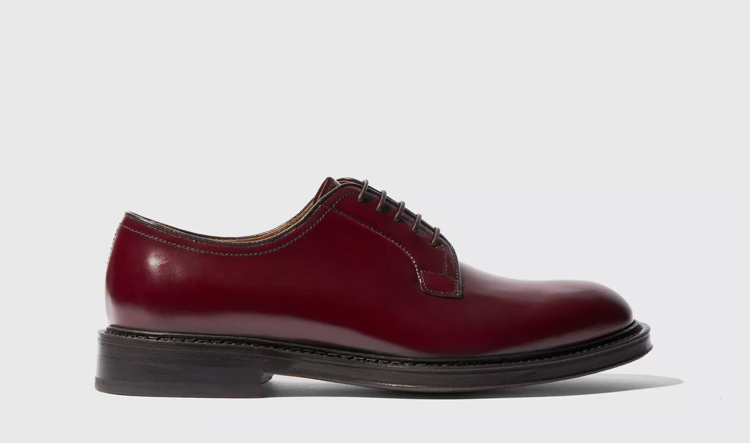 Scarosso Derbies-Harry Burgundy Burgundy - Calf