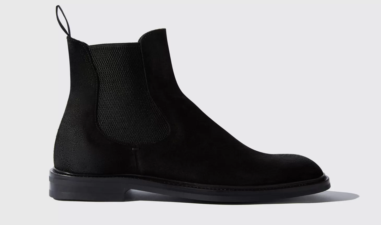 Scarosso Chelsea Boots-Hunter Black Black Suede