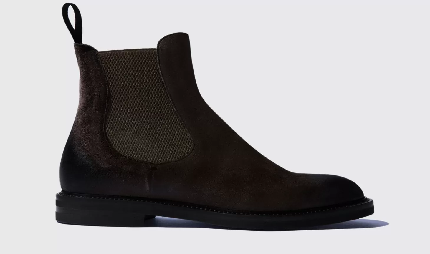 Scarosso Chelsea Boots-Hunter Brown Brown Suede