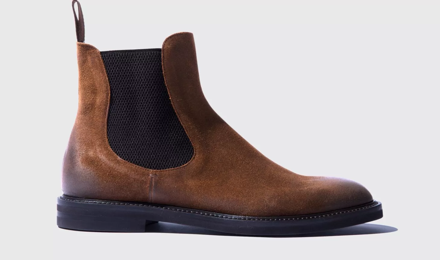 Scarosso Chelsea Boots-Hunter Cigar Cigar Suede