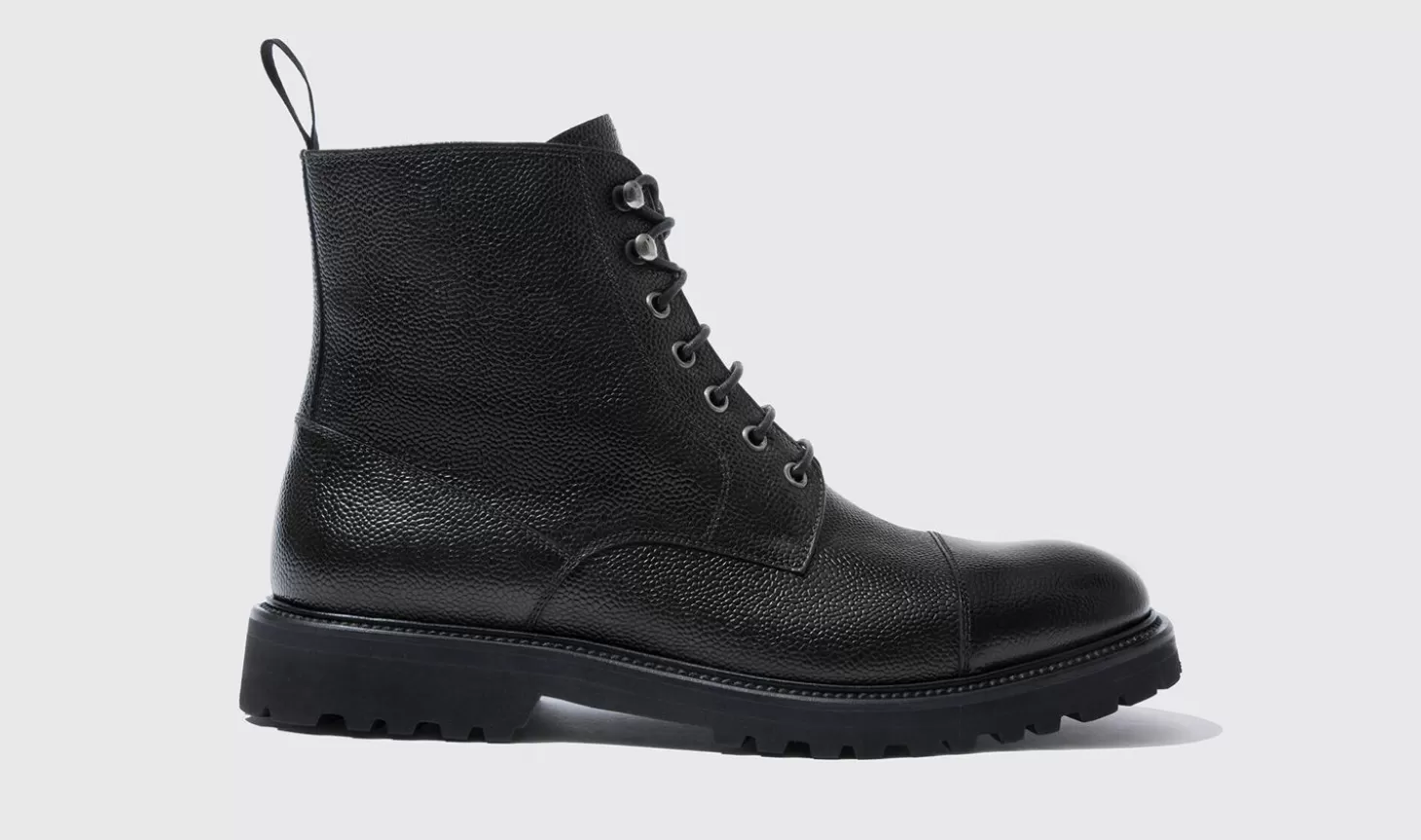 Scarosso Boots-Jackie Grain Black Black - Calf