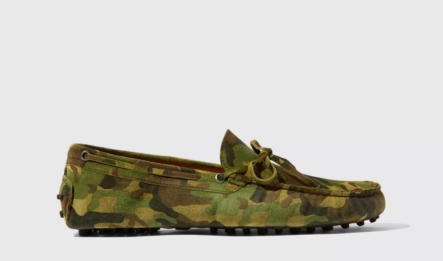 Scarosso Driving Shoes-James Camo Suede Camo - Suede