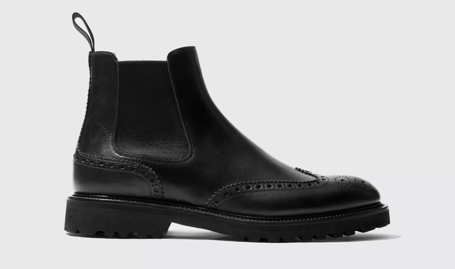 Scarosso Chelsea Boots-Keith Black Black Calf