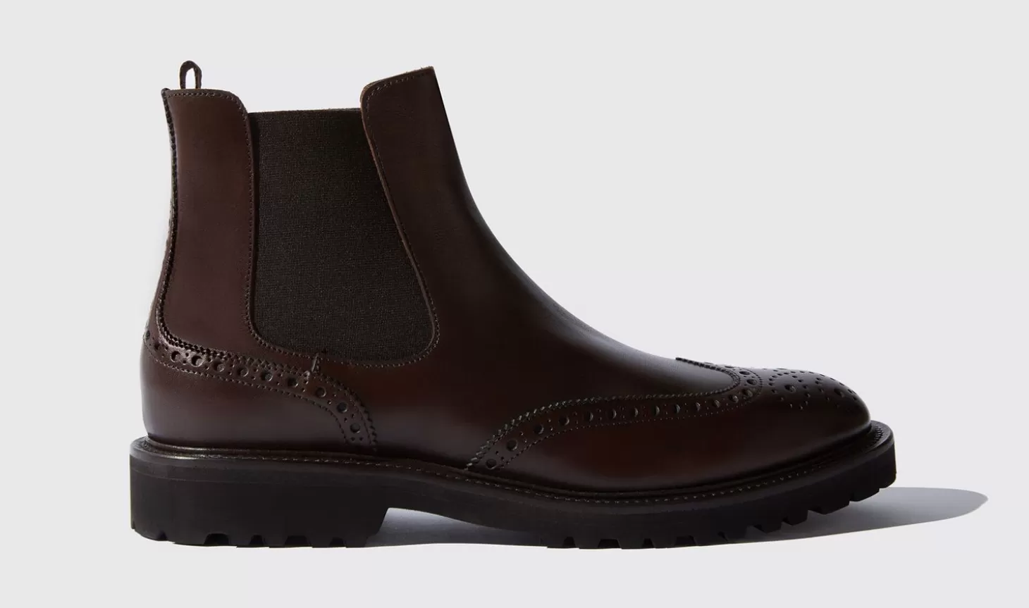 Scarosso Chelsea Boots-Keith Brown Brown Calf