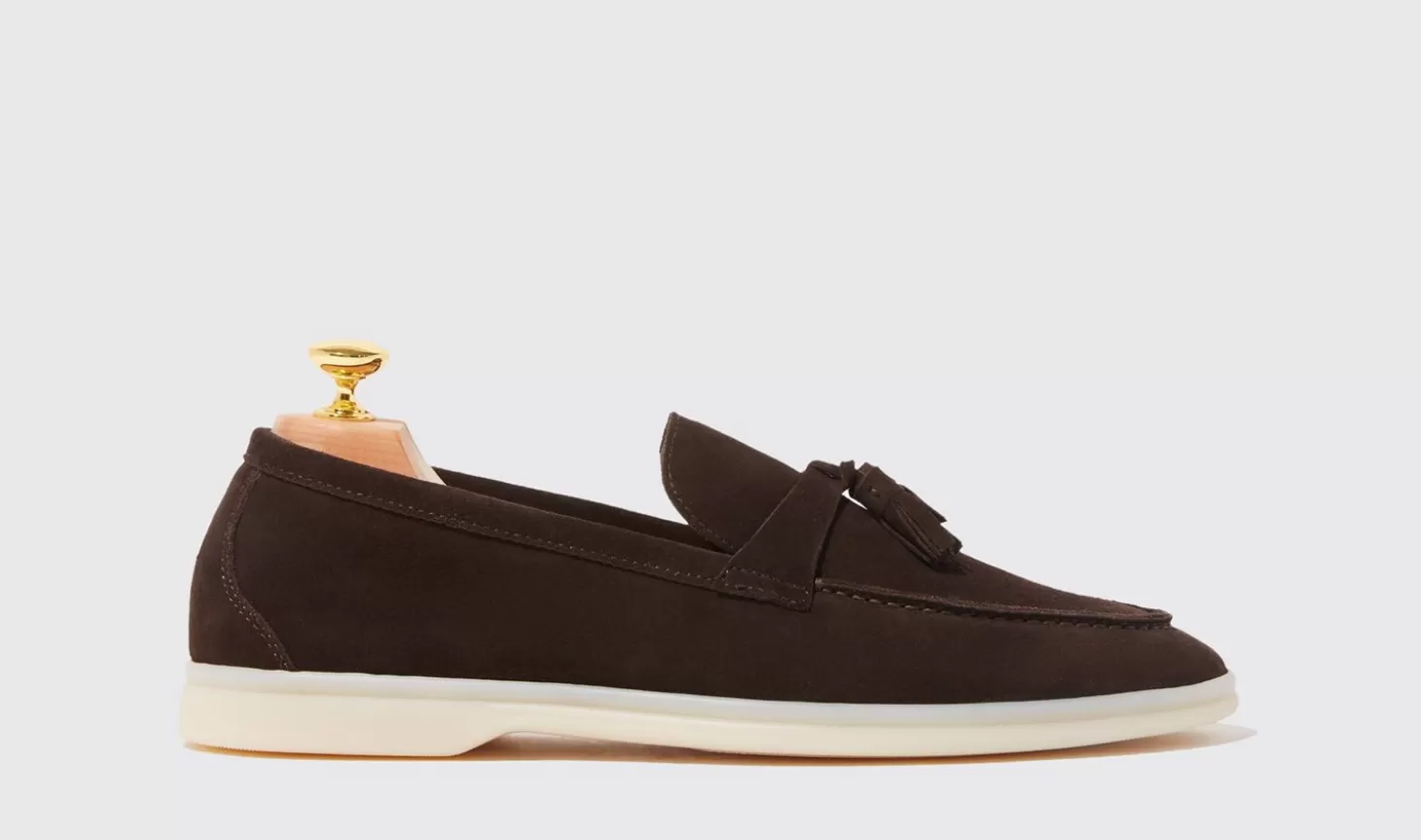 Scarosso Loafers-Leandro Brown Suede Dark Brown - Suede