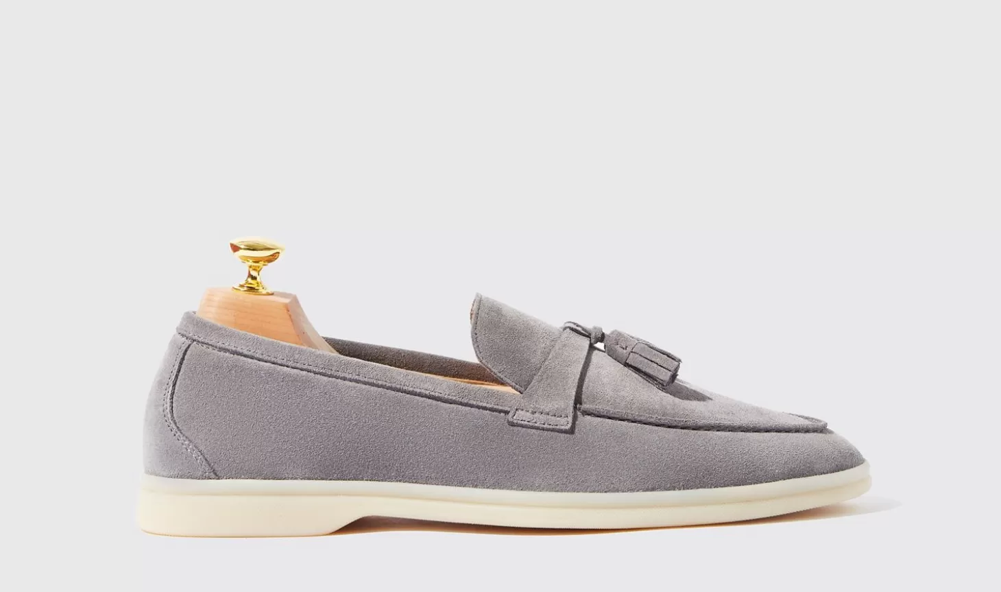 Scarosso Loafers-Leandro Grigio Scamosciato Grey - Suede