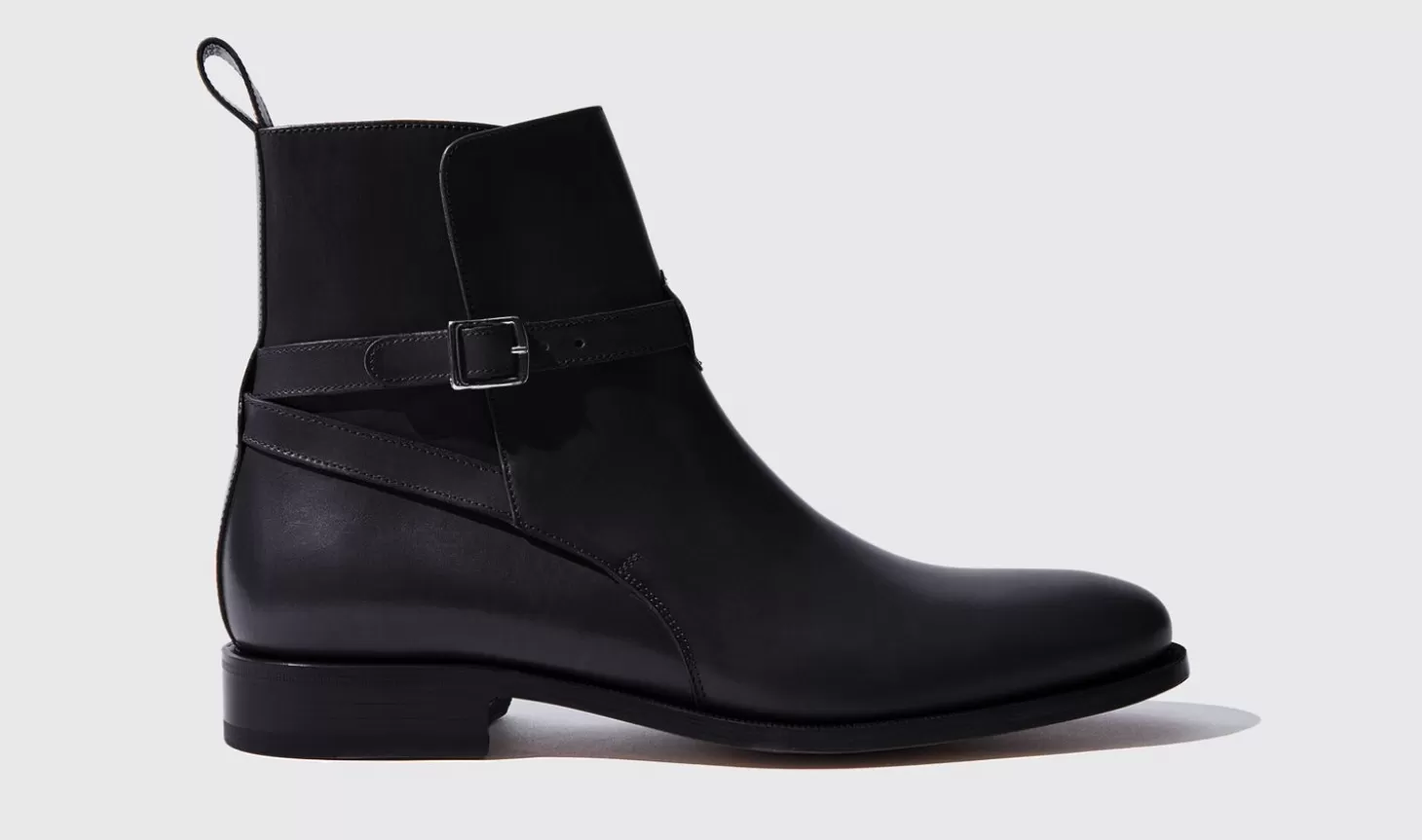 Scarosso Jodhpur Boots-Libero Nero Black - Calf