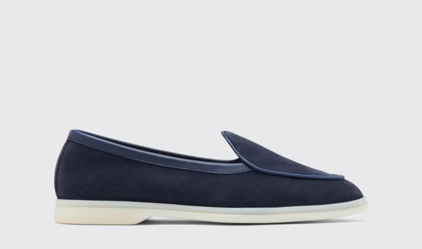 Scarosso Loafers-Livio Blue Suede Blue - Suede