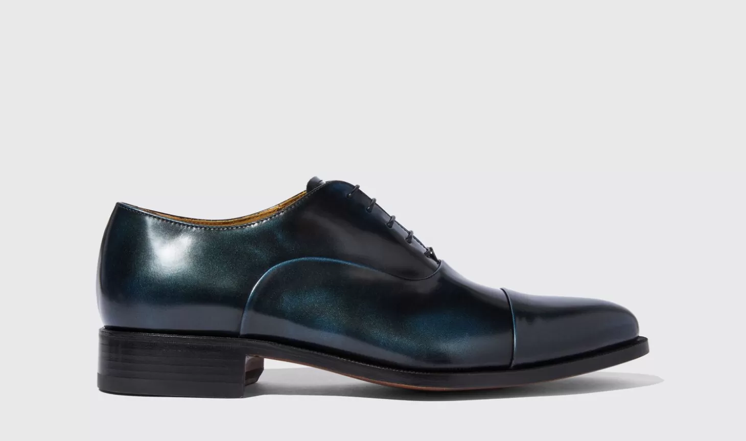 Scarosso Oxfords-Lorenzo Blu Blue - Calf