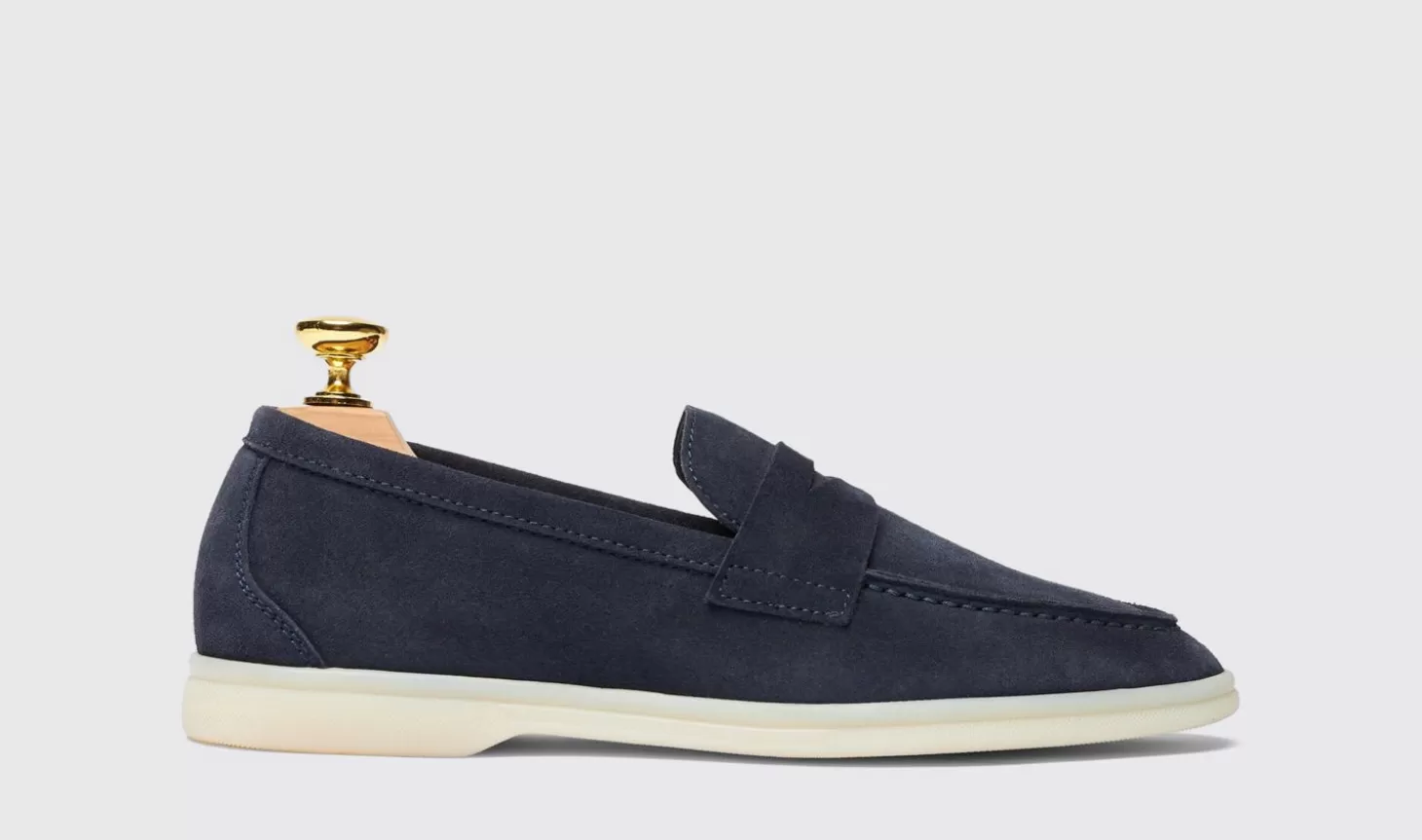 Scarosso Loafers-Luciana Blue Suede Blue - Suede