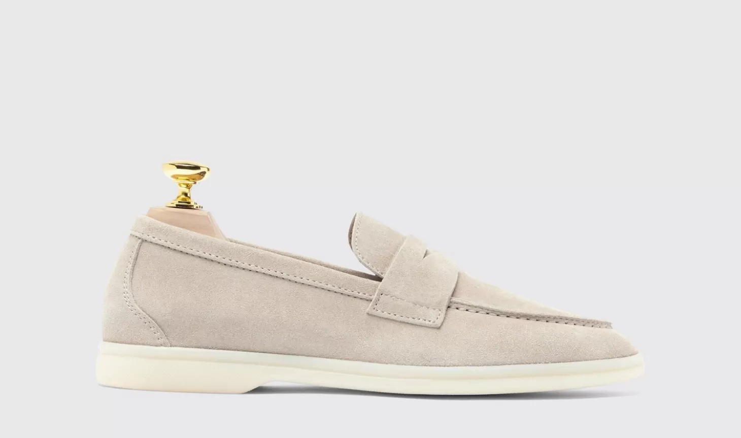 Scarosso Loafers-Luciana Sand Suede Sand - Suede