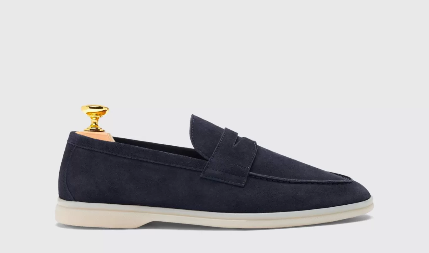 Scarosso Loafers-Luciano Blue Suede Blue - Suede