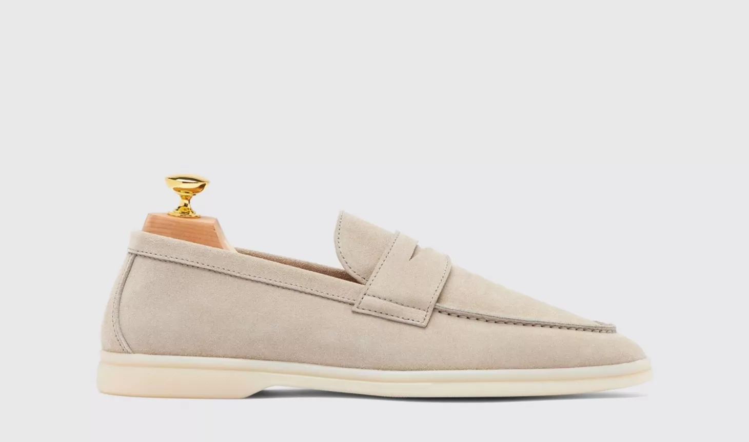 Scarosso Loafers-Luciano Sand Suede Sand - Suede