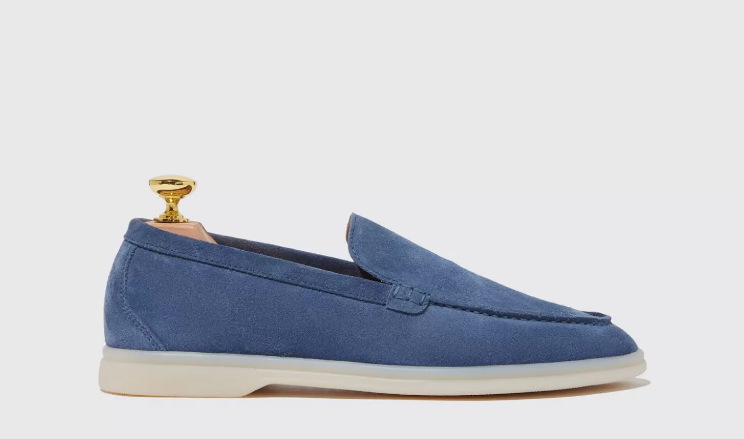 Scarosso Loafers-Ludovica Acciaio Scamosciata Steel Blue - Suede