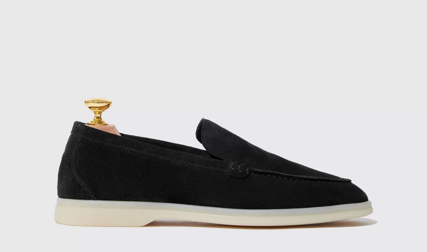 Scarosso Loafers-Ludovica Black Suede Edit Black Edit - Suede