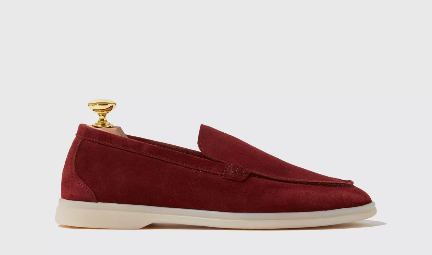 Scarosso Loafers-Ludovica Bordeaux Scamosciata Burgundy - Suede