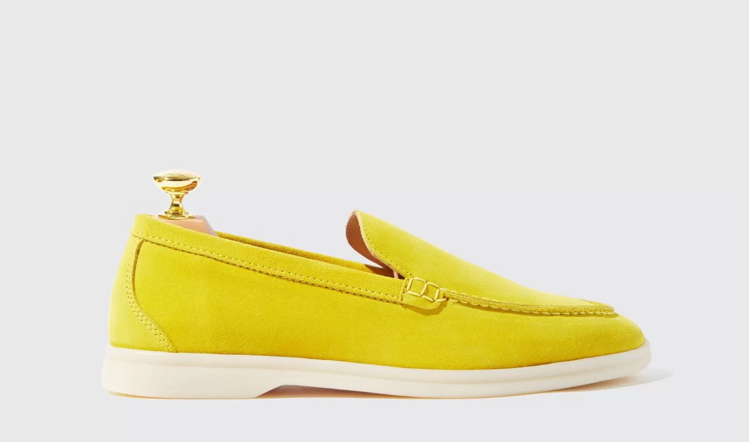 Scarosso Loafers-Ludovica Gialla Scamosciata Lemon - Suede