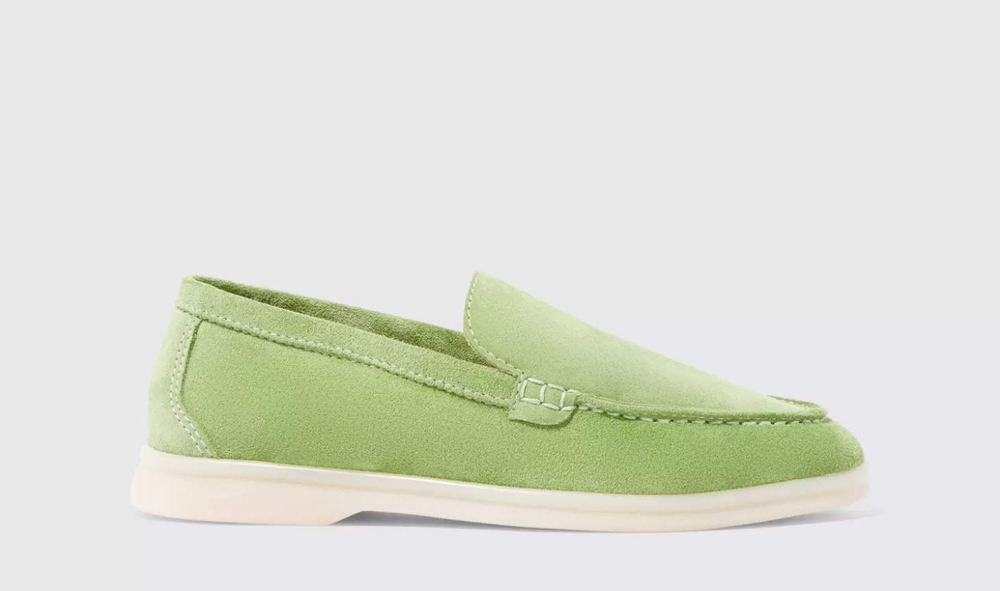 Scarosso Girl-Ludovica Girl Light Green Suede Light Green - Suede